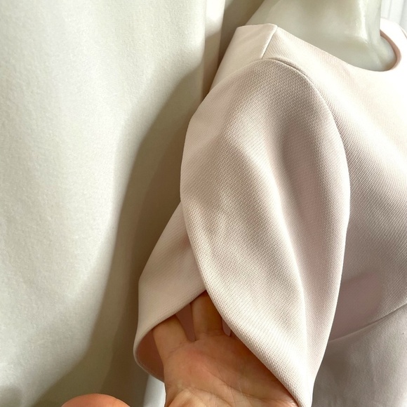 Light Pink Shift Dress With Tulip Sleeves 🤍 - Picture 4 of 10